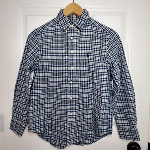 Polo by Ralph Lauren Button-Down Plaid Shirt, Long Sleeves, Boys, Size M (10-12)